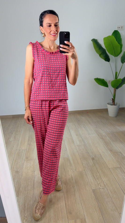 Conjunto Capri fucsia