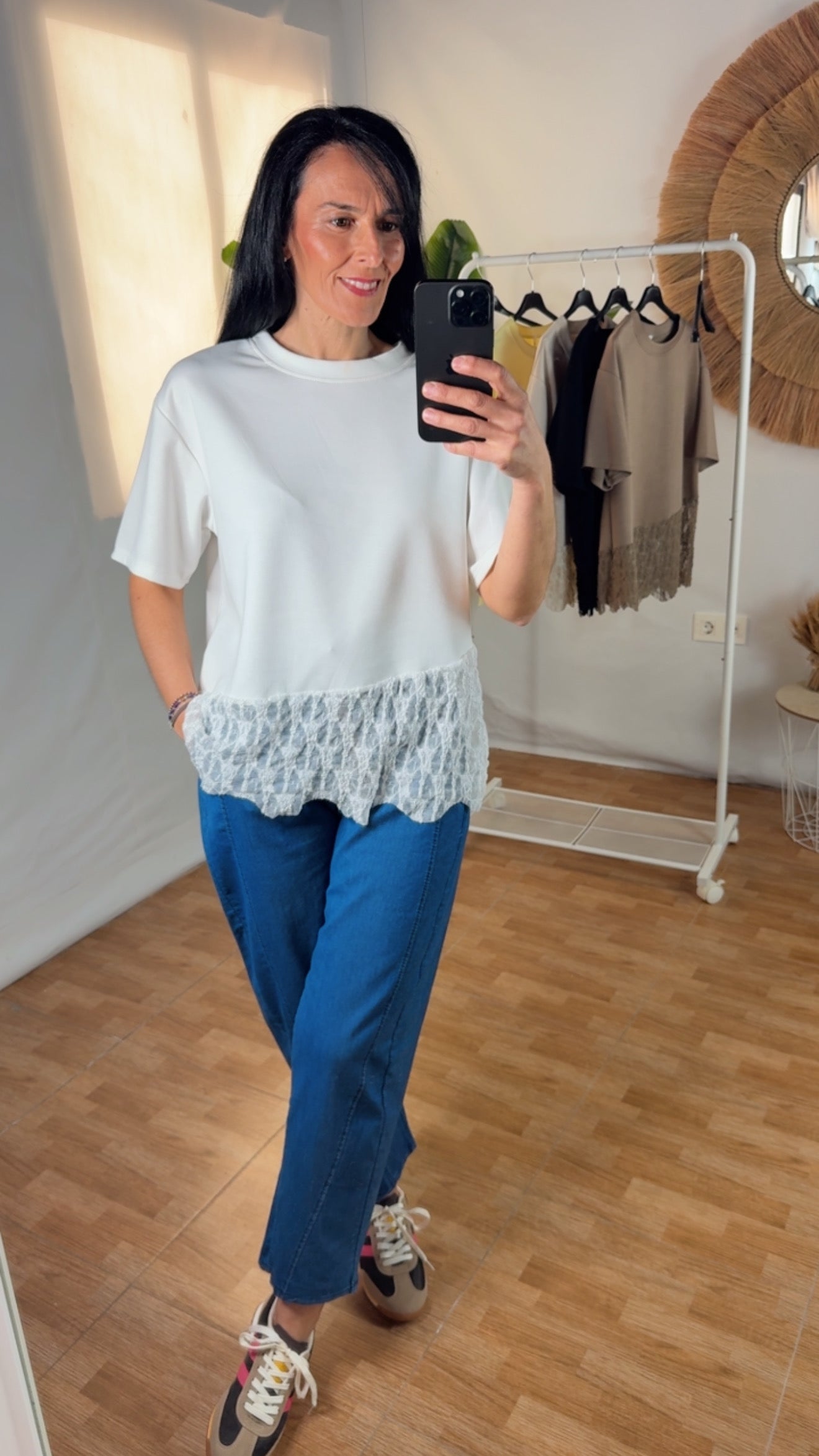 Camiseta encaje