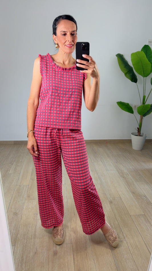 Conjunto Capri fucsia