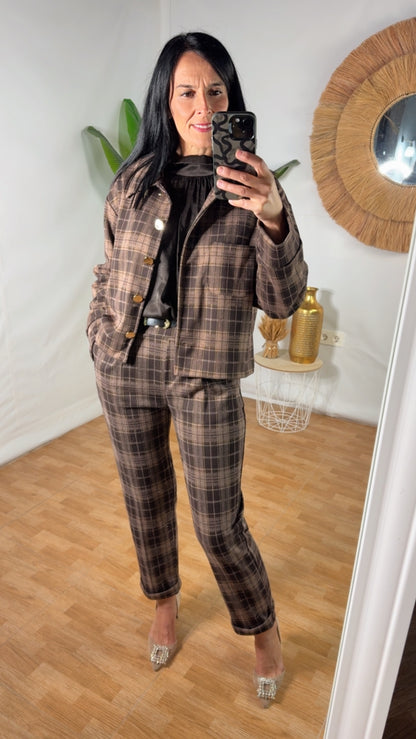 Chaqueta Tartán