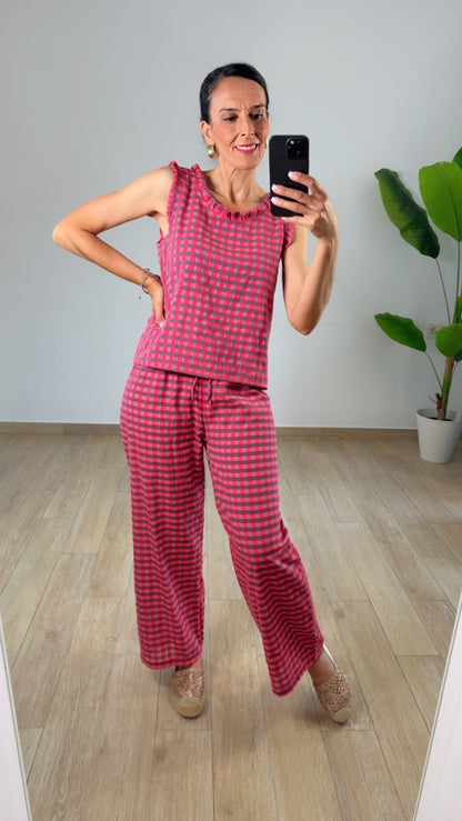 Conjunto Capri fucsia