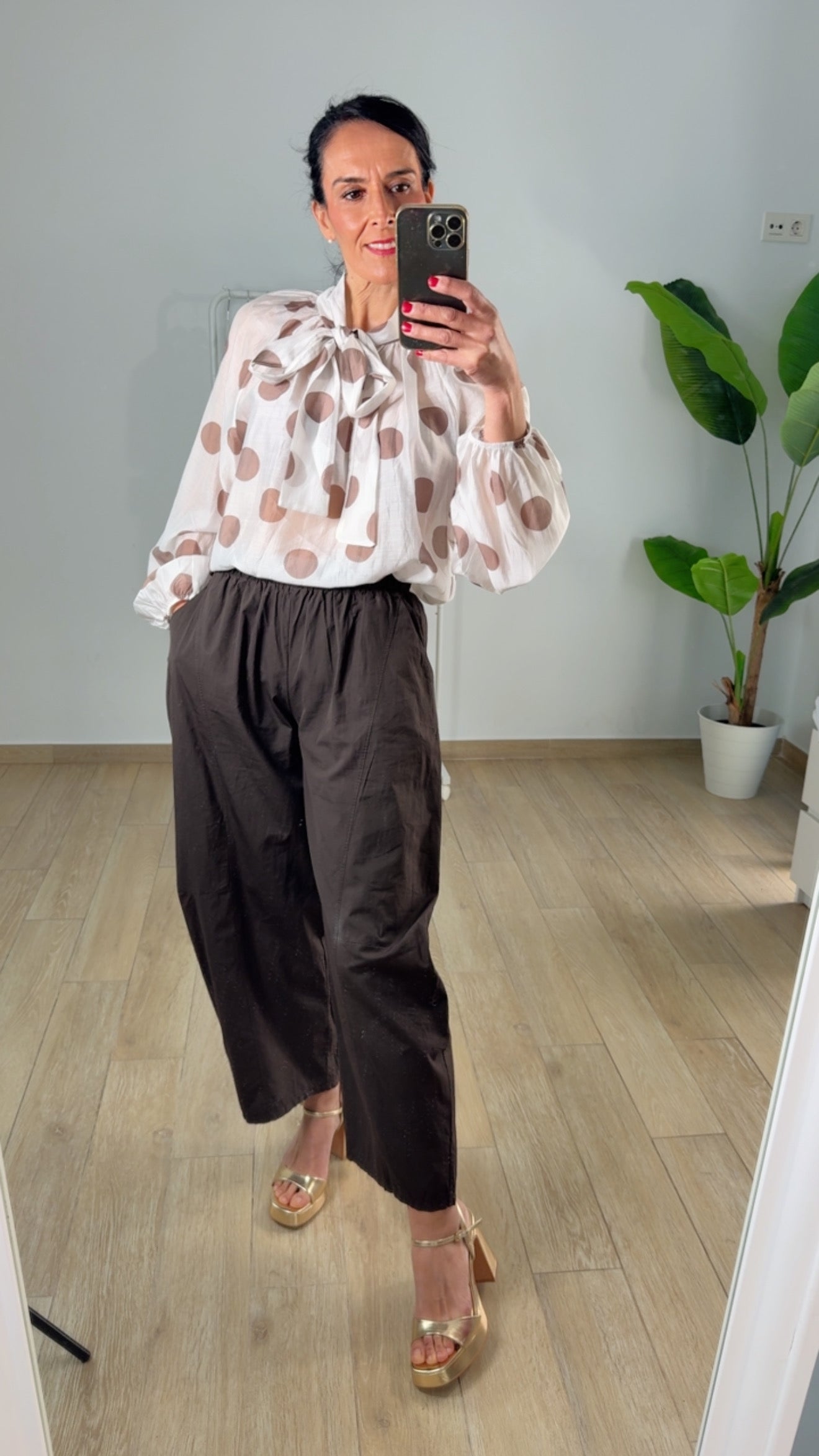 Pantalón Barrel tela